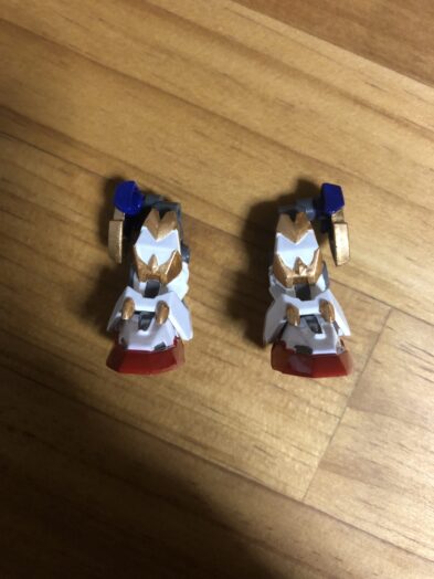 趙雲ダブルオーガンダム塗装両足