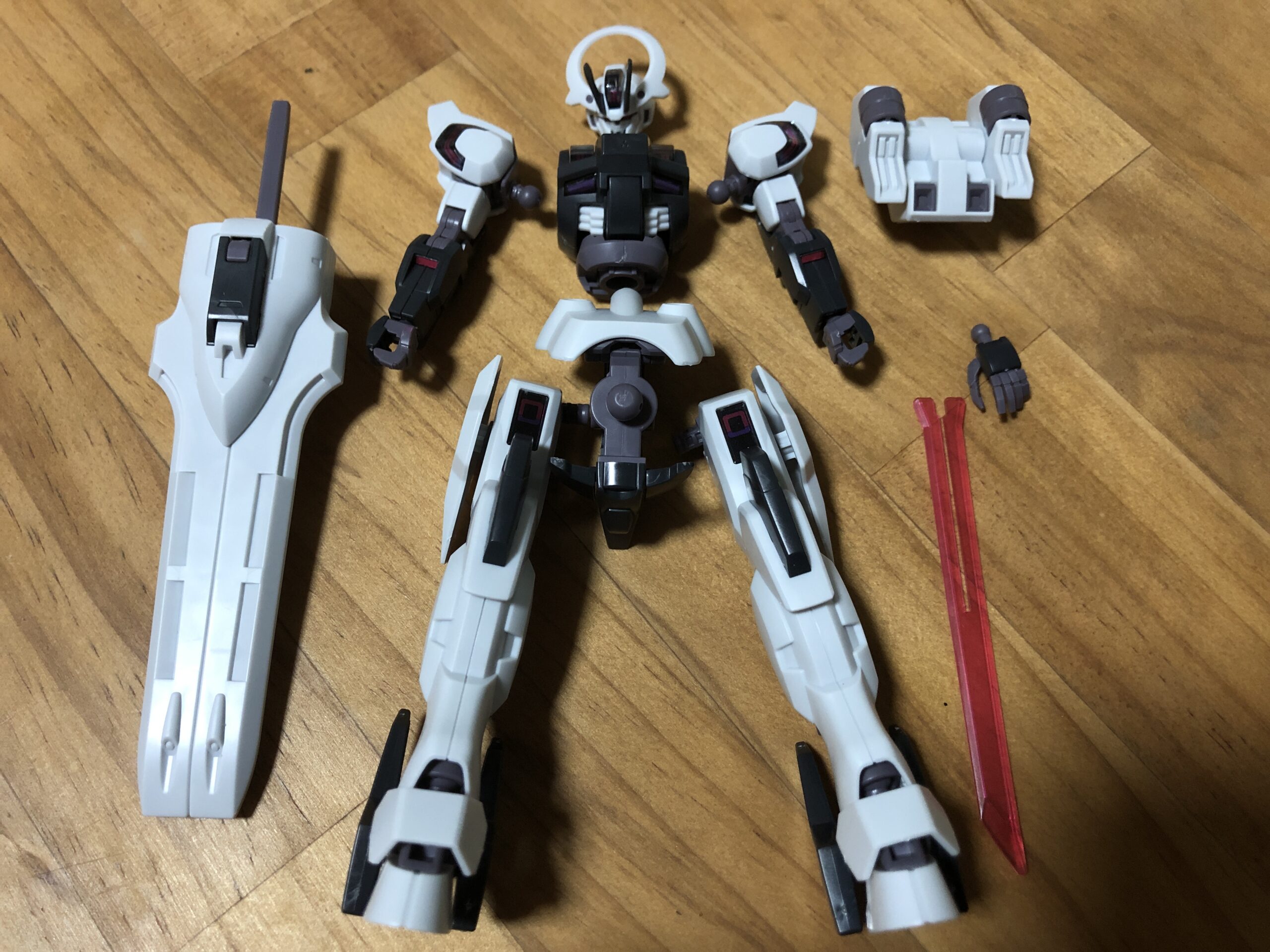 HGガンダムシュバルゼッテ各パーツ完成
