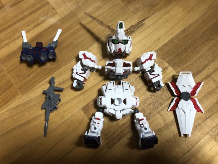 EXSTユニコーンガンダム塗装各パーツ完成