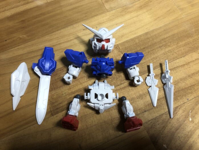 EXSTガンダムエクシア各パーツ完成