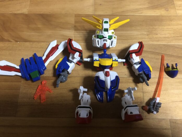 No.242 Gガンダム塗装各パーツ完成