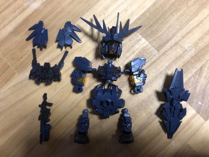 EXSTユニコーンバンシィ各パーツ完成